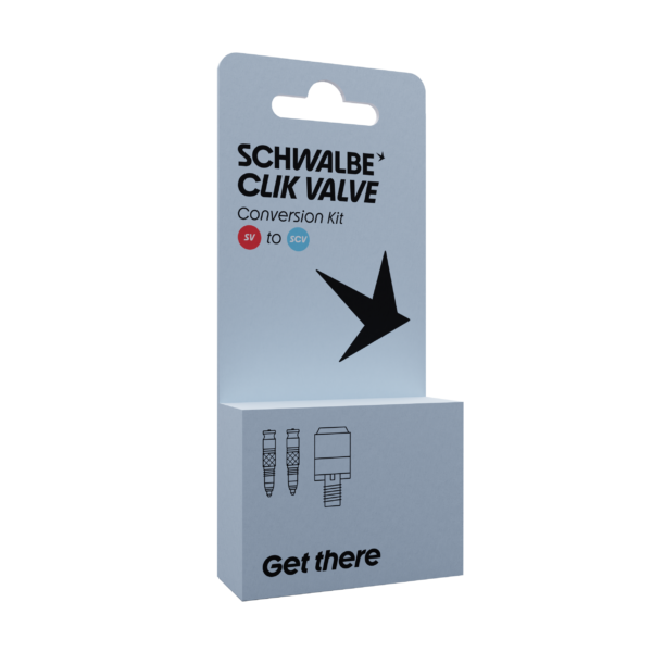 SCHWALBE Clik Valve SV-SCV Conversion Kit - Ventile mit Pumpkopfadapter – Bild 2